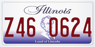IL license plate Z460624