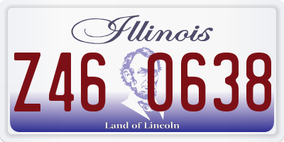IL license plate Z460638