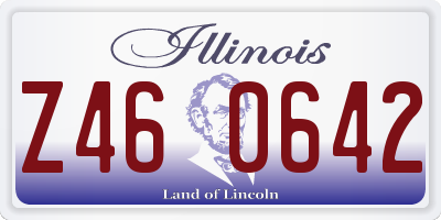 IL license plate Z460642
