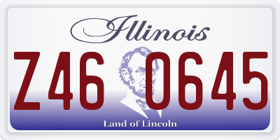 IL license plate Z460645