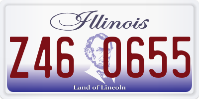 IL license plate Z460655