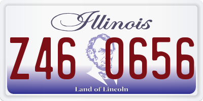 IL license plate Z460656