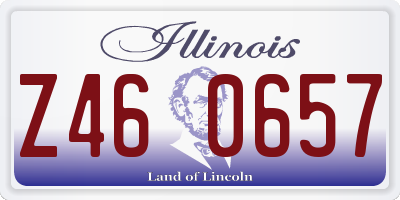IL license plate Z460657