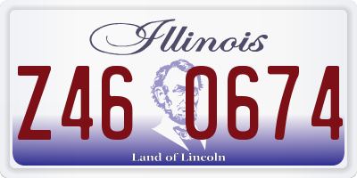 IL license plate Z460674