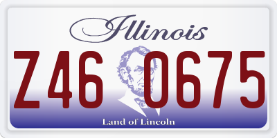 IL license plate Z460675