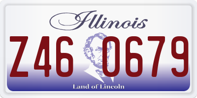 IL license plate Z460679
