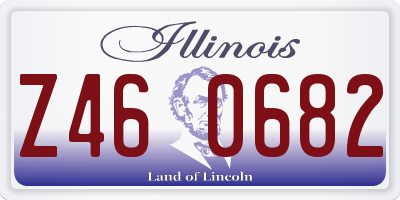 IL license plate Z460682