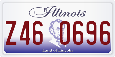 IL license plate Z460696