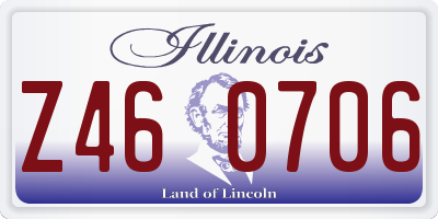 IL license plate Z460706