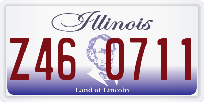 IL license plate Z460711