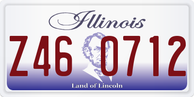 IL license plate Z460712