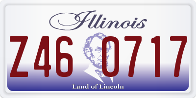 IL license plate Z460717