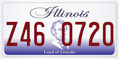 IL license plate Z460720