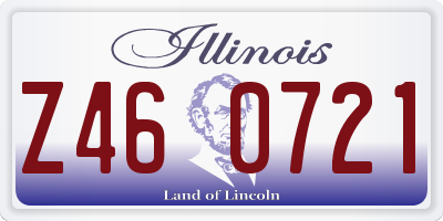 IL license plate Z460721