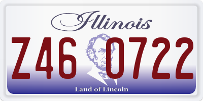IL license plate Z460722