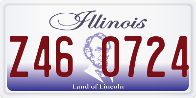 IL license plate Z460724