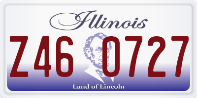 IL license plate Z460727