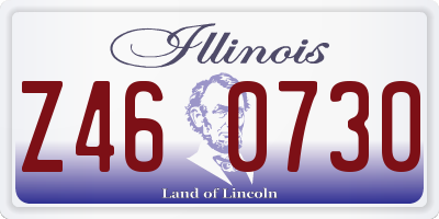 IL license plate Z460730