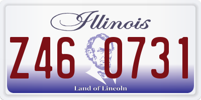 IL license plate Z460731