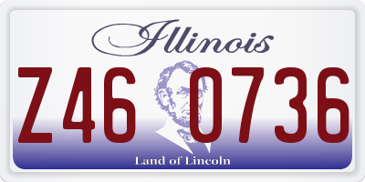 IL license plate Z460736