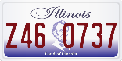 IL license plate Z460737