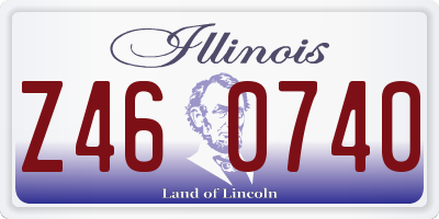 IL license plate Z460740