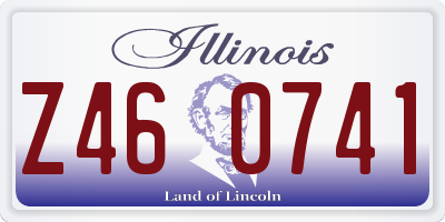 IL license plate Z460741