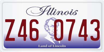IL license plate Z460743