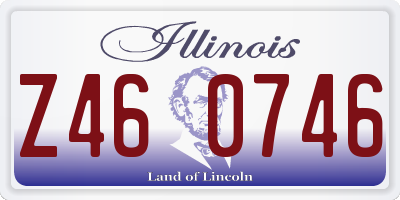 IL license plate Z460746