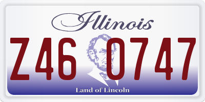 IL license plate Z460747