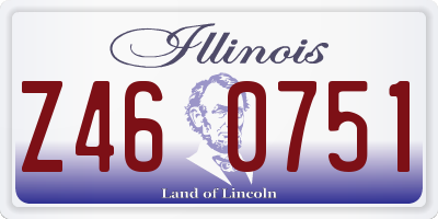 IL license plate Z460751
