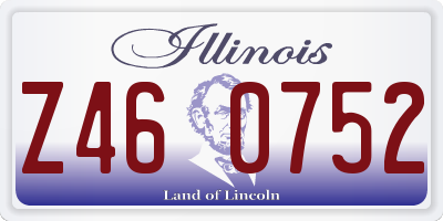 IL license plate Z460752