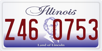 IL license plate Z460753