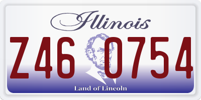 IL license plate Z460754