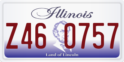 IL license plate Z460757