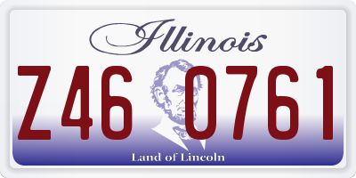 IL license plate Z460761
