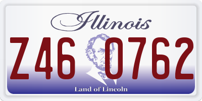 IL license plate Z460762