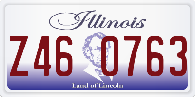 IL license plate Z460763