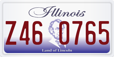 IL license plate Z460765