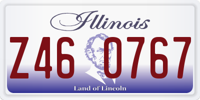 IL license plate Z460767