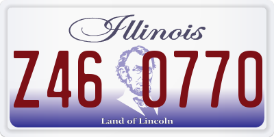 IL license plate Z460770
