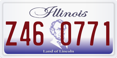 IL license plate Z460771