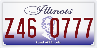 IL license plate Z460777
