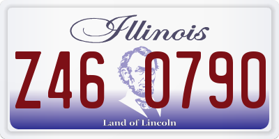 IL license plate Z460790