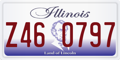 IL license plate Z460797