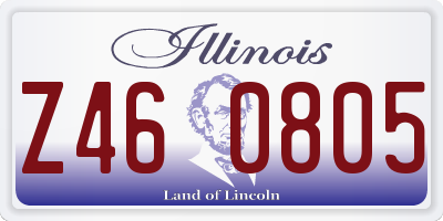 IL license plate Z460805