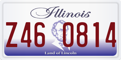 IL license plate Z460814