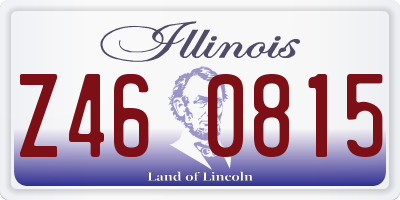 IL license plate Z460815