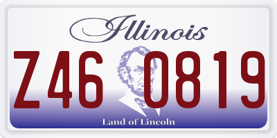 IL license plate Z460819