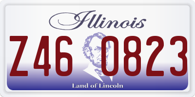 IL license plate Z460823